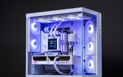 Arctic Dominion Build — Ryzen 9 9950X + RTX 5080, tenaga flagship dalam balutan full white premium